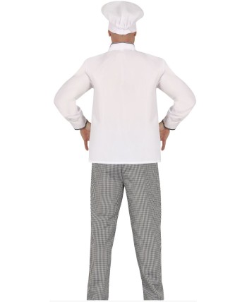 DISFRAZ DE COCINERO ADULTO PANTALON CUADROS
