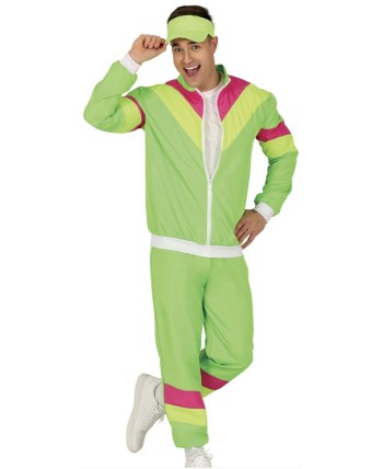 DISFRAZ DE AÑOS 80 CHANDAL VERDE