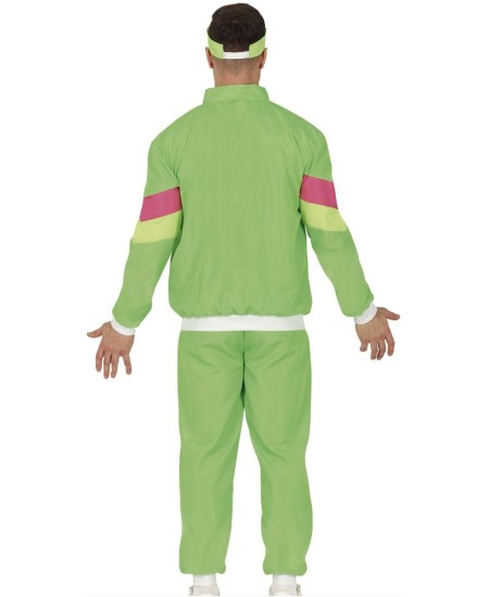 DISFRAZ DE AÑOS 80 CHANDAL VERDE PARA HOMBRE