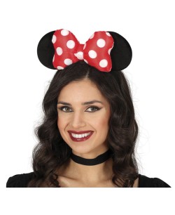 DIADEMA OREJAS RATONA CON LAZO