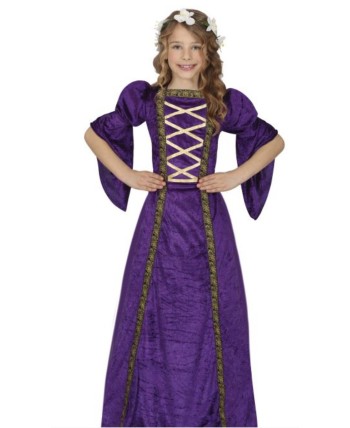DISFRAZ DE PRINCESA MEDIEVAL INFANTIL