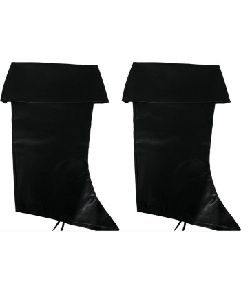 PAR DE CUBREBOTAS INFANTILES NEGRAS