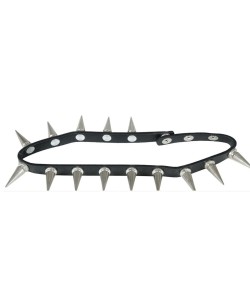 COLLAR NEGRO CON PINCHOS ROCKERO 2