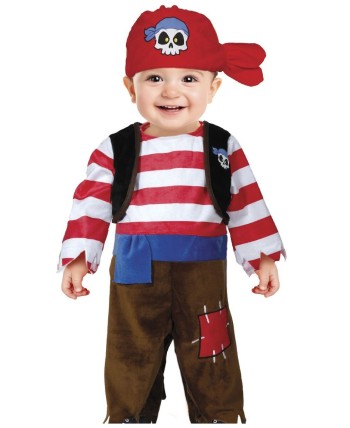 DISFRAZ DE PIRATA BEBE CALAVERA