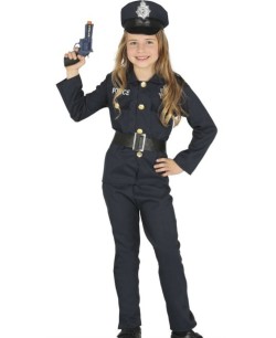DISFRAZ DE POLICIA INFANTIL NEGRO 2