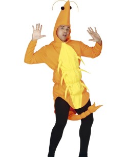 DISFRAZ DE GAMBA NARANJA Y AMARILLA PARA ADULTO