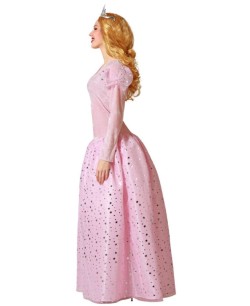 DISFRAZ DE PRINCESA ROSA FALDA ESTRELLAS 2
