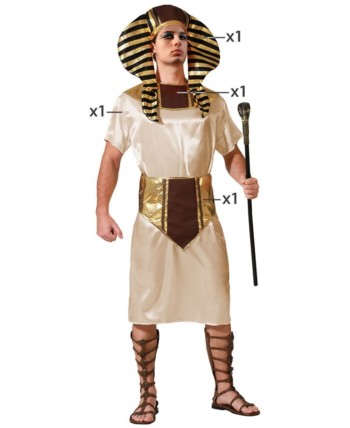 EGIPCIO TUNICA CORTA DORADO PARA HOMBRE