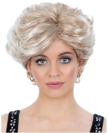 PELUCA MUJER CORTA RUBIA AÑOS 90 PRINCESA