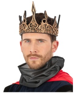 CORONA MEDIEVAL DORADA RELIEVE