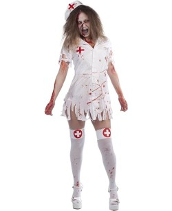 DISFRAZ DE ENFERMERA ZOMBIE