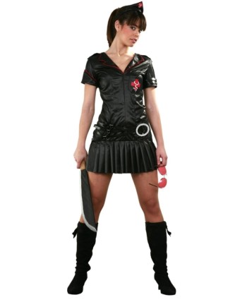 DISFRAZ DE ENFERMERA GOTICA PERVERSA