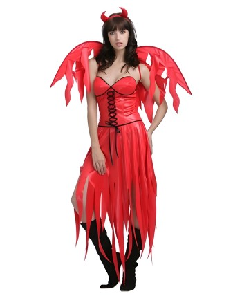 DISFRAZ DE DEMONIA DEL INFIERNO