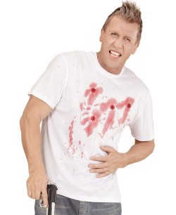 CAMISETA CON AGUJEROS DE BALA