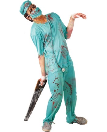 DISFRAZ DE MEDICO CIRUJANO ZOMBIE