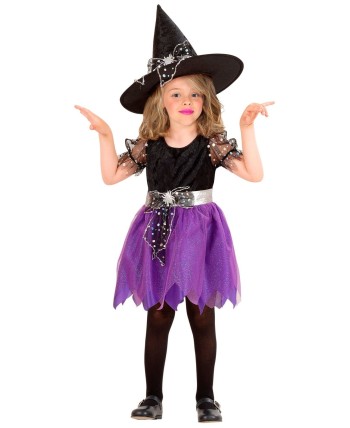 DISFRAZ BRUJITA FALDA MORADA