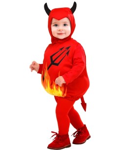 DISFRAZ DE DIABLILLO LLAMAS PARA NIÑO