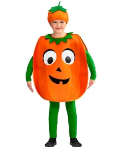 DISFRAZ DE CALABAZA OJOS GRANDES INFANTIL