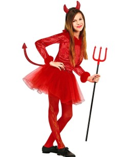 DISFRAZ DE DIABLESA PARA NIÑA