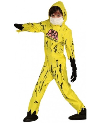 DISFRAZ DE ZOMBIE RADIACTIVO SANGRIENTO PARA NIÑO