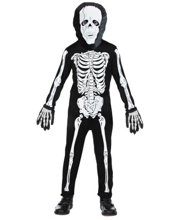 DISFRAZ ESQUELETO BLANCO INFANTIL