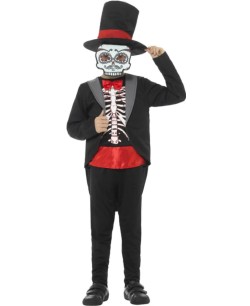 DISFRAZ DE ESQUELETO MEJICANO PARA NIÑO