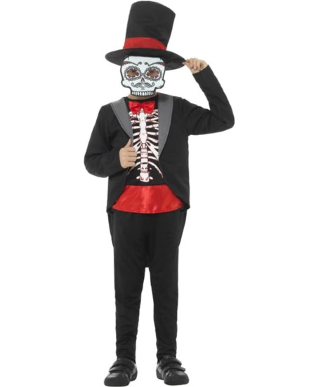 DISFRAZ DE ESQUELETO MEJICANO PARA NIÑO