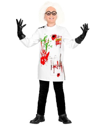 Disfraz científico loco niño