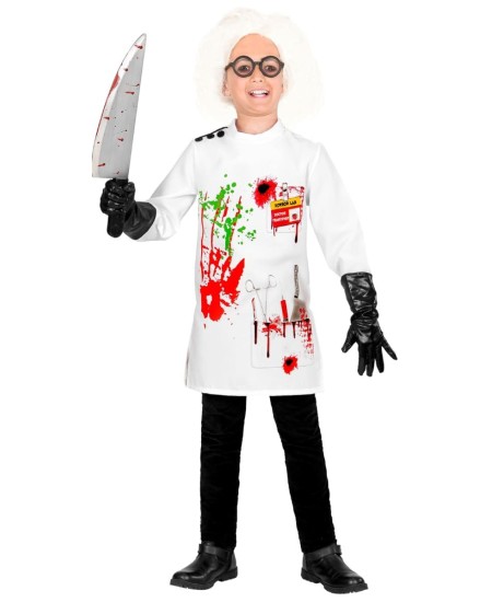 Disfraz científico loco niño