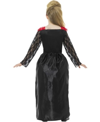 DISFRAZ DE VESTIDO ESQUELETO CALAVERA MEJICANA ROJO