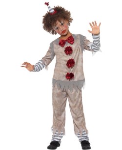 DISFRAZ DE PAYASO ASESINO VINTAGE INFANTIL