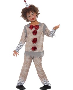 DISFRAZ DE PAYASO ASESINO VINTAGE PARA NIÑO 2