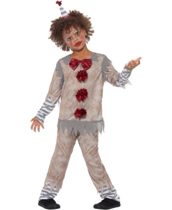 DISFRAZ DE PAYASO ASESINO VINTAGE INFANTIL
