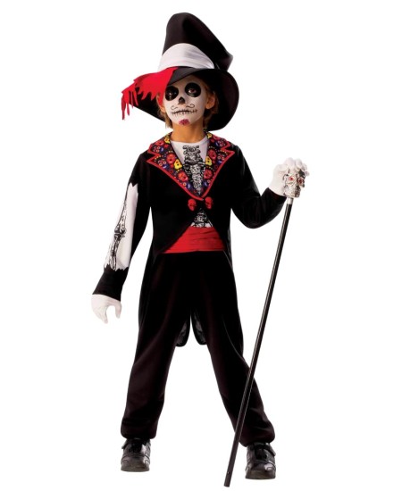 DISFRAZ DE CALAVERA MEXICANA PARA NIÑA
