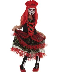 DISFRAZ DE CALAVERA MEJICANA INFANTIL