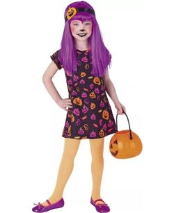 DISFRAZ DE VESTIDO CALABAZA CANDY