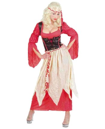 DISFRAZ DE DONCELLA MEDIEVAL