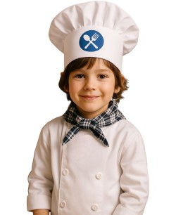 GORRO PEQUEÑO DIBUJO COCINERO NIÑO