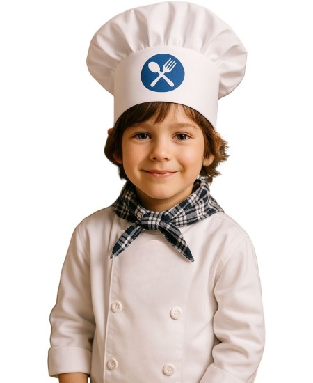 GORRO PEQUEÑO DIBUJO COCINERO NIÑO
