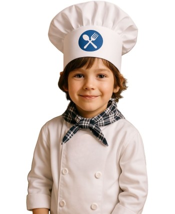 GORRO PEQUEÑO DIBUJO COCINERO NIÑO