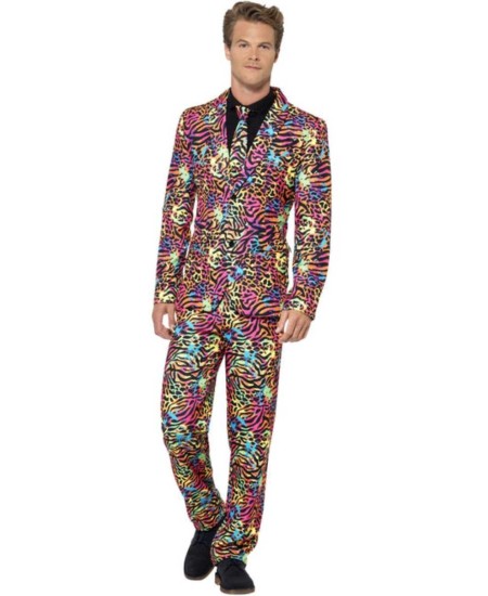 TRAJE HOMBRE ANIMAL PRINT NEON PARA HOMBRE