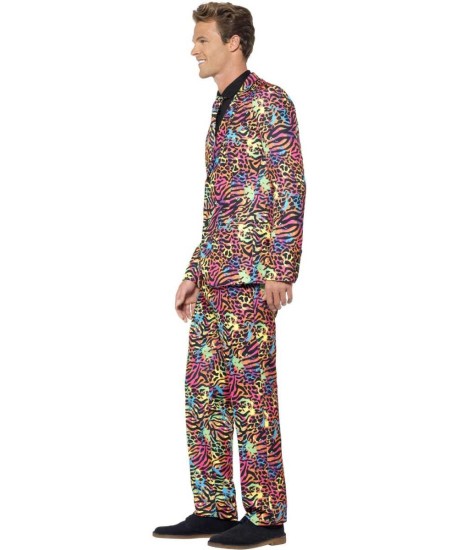 TRAJE HOMBRE ANIMAL PRINT NEON 
