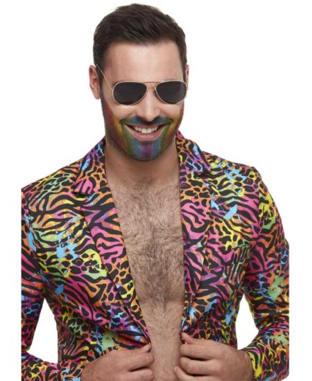 TRAJE HOMBRE ANIMAL PRINT NEON 