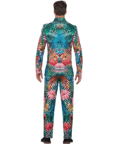 TRAJE HOMBRE HAWAIANO FLAMENCOS