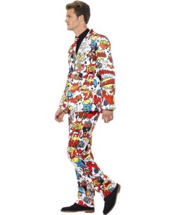 TRAJE HOMBRE COMIC STRIP SUIT 2