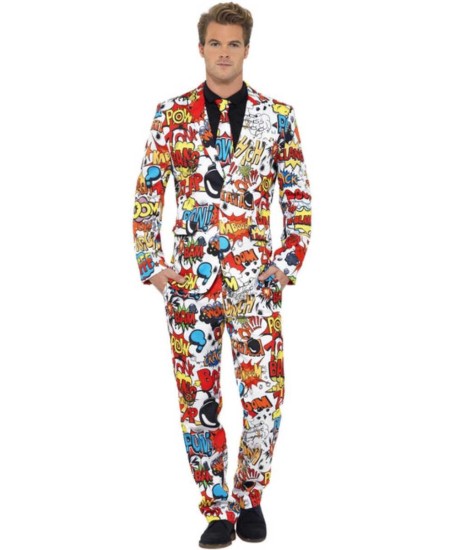 TRAJE HOMBRE COMIC STRIP SUIT PARA HOMBRE