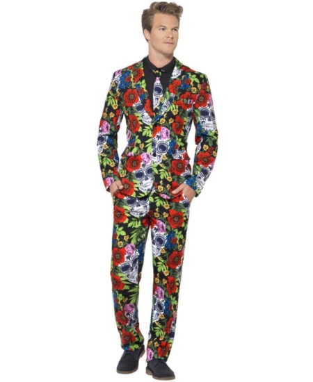 TRAJE HOMBRE CALAVERAS MEJICANAS CATRINA PARA HOMBRE