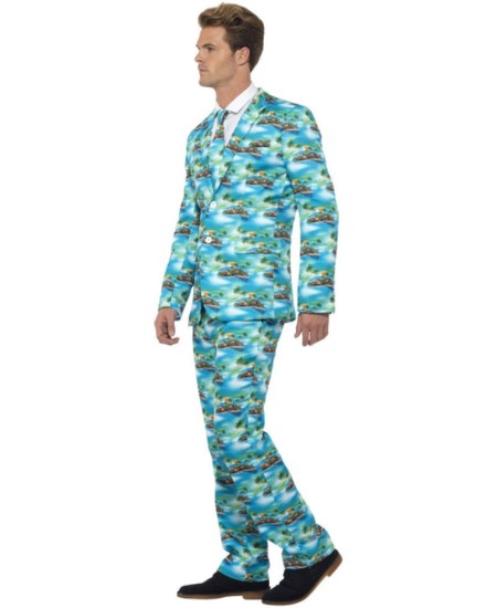TRAJE HOMBRE ALOHA PALMERAS PARA HOMBRE
