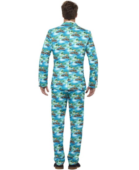 TRAJE HOMBRE ALOHA PALMERAS 