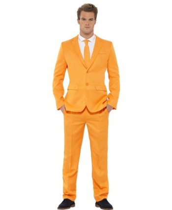 TRAJE HOMBRE NARANJA 